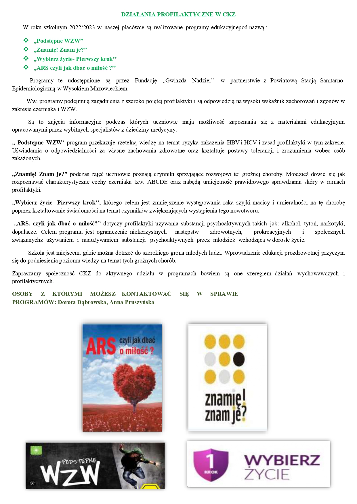DZIAŁANIA PROFILAKTYCZNE W CKZ Wys MAz page 0001