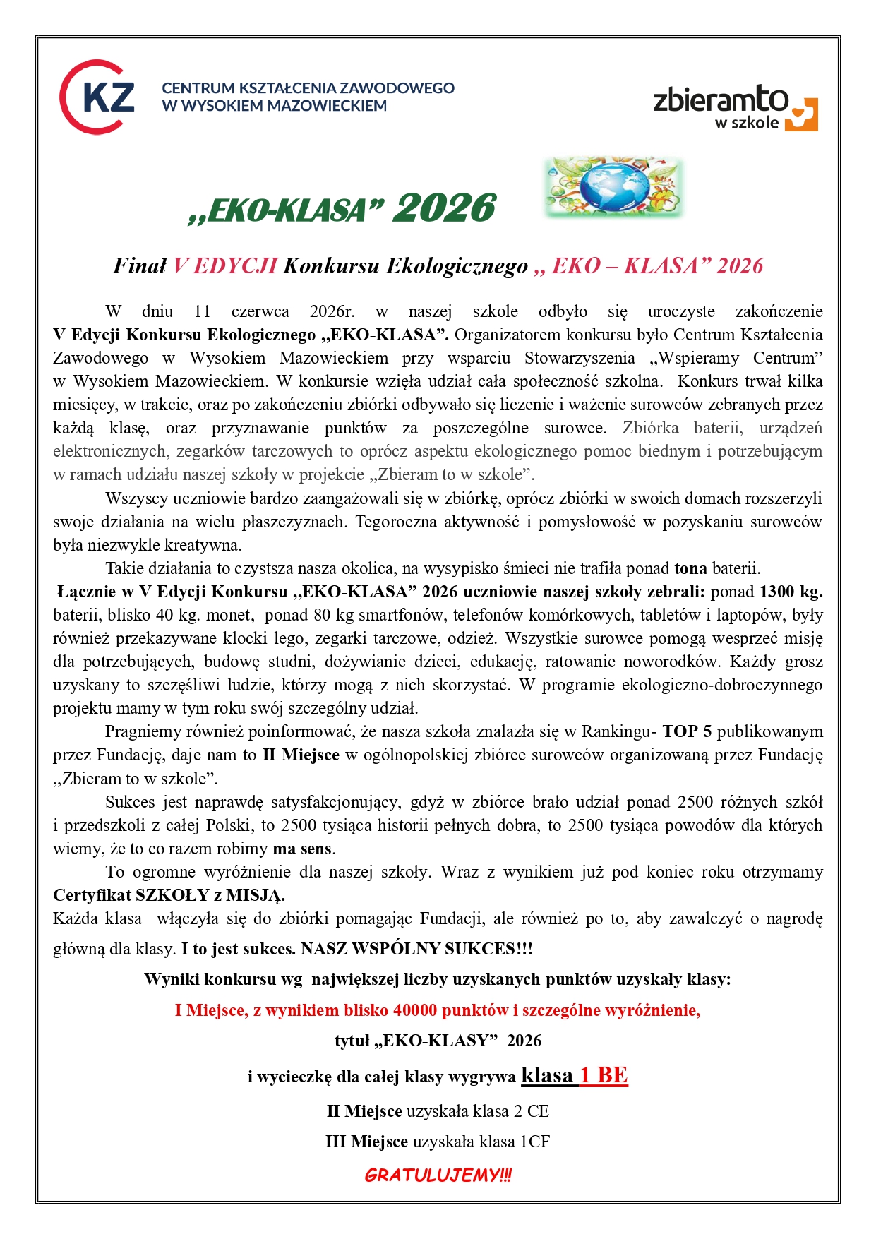 Finał V Edycji Konkursu Eko Klasa 2026 docx page 0001