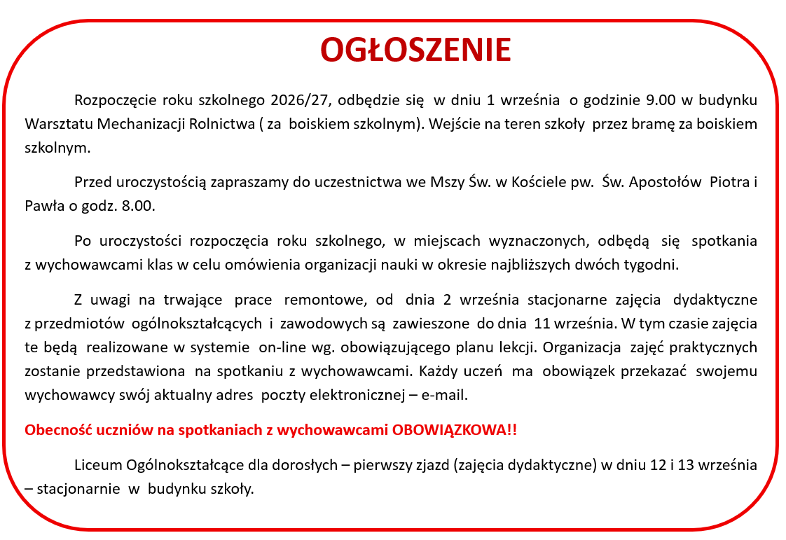 ogłoszenie new