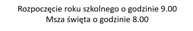 rozpoczęcie roku baner